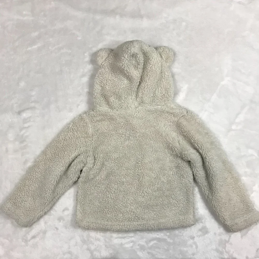 Hanna Andersson Fuzzy Fleece Hooded with Bear Ears Size‎ 60cm/US 3-6 Months